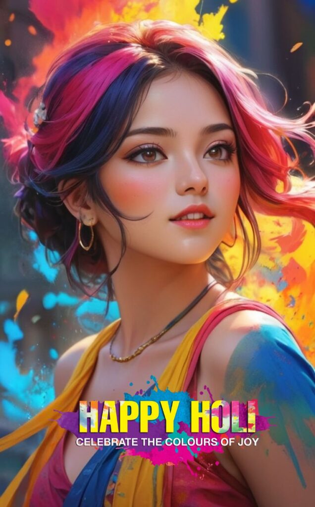 Happy Holi , Girls wallpaper Mobile