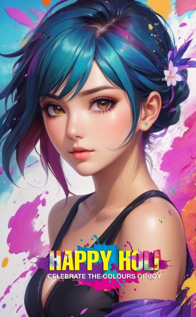 Happy Holi , Girls wallpaper Mobile