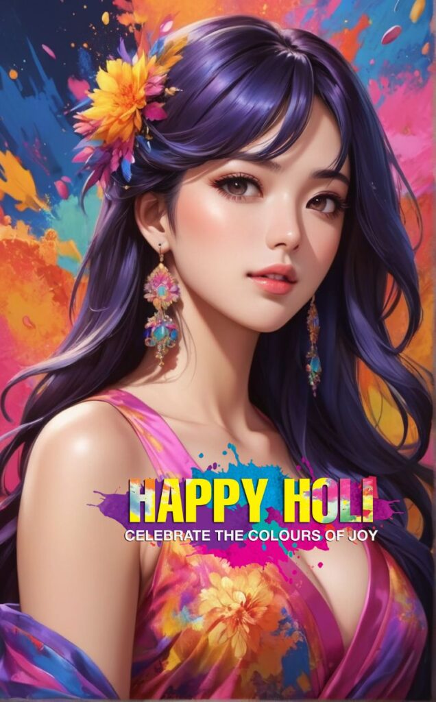 Happy Holi , Girls wallpaper Mobile